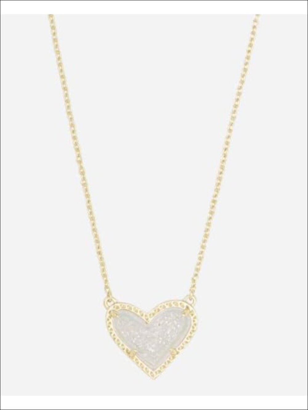 Heart Pendant Necklace, Gold Plated, Adjustable Chain, Layering Jewelry